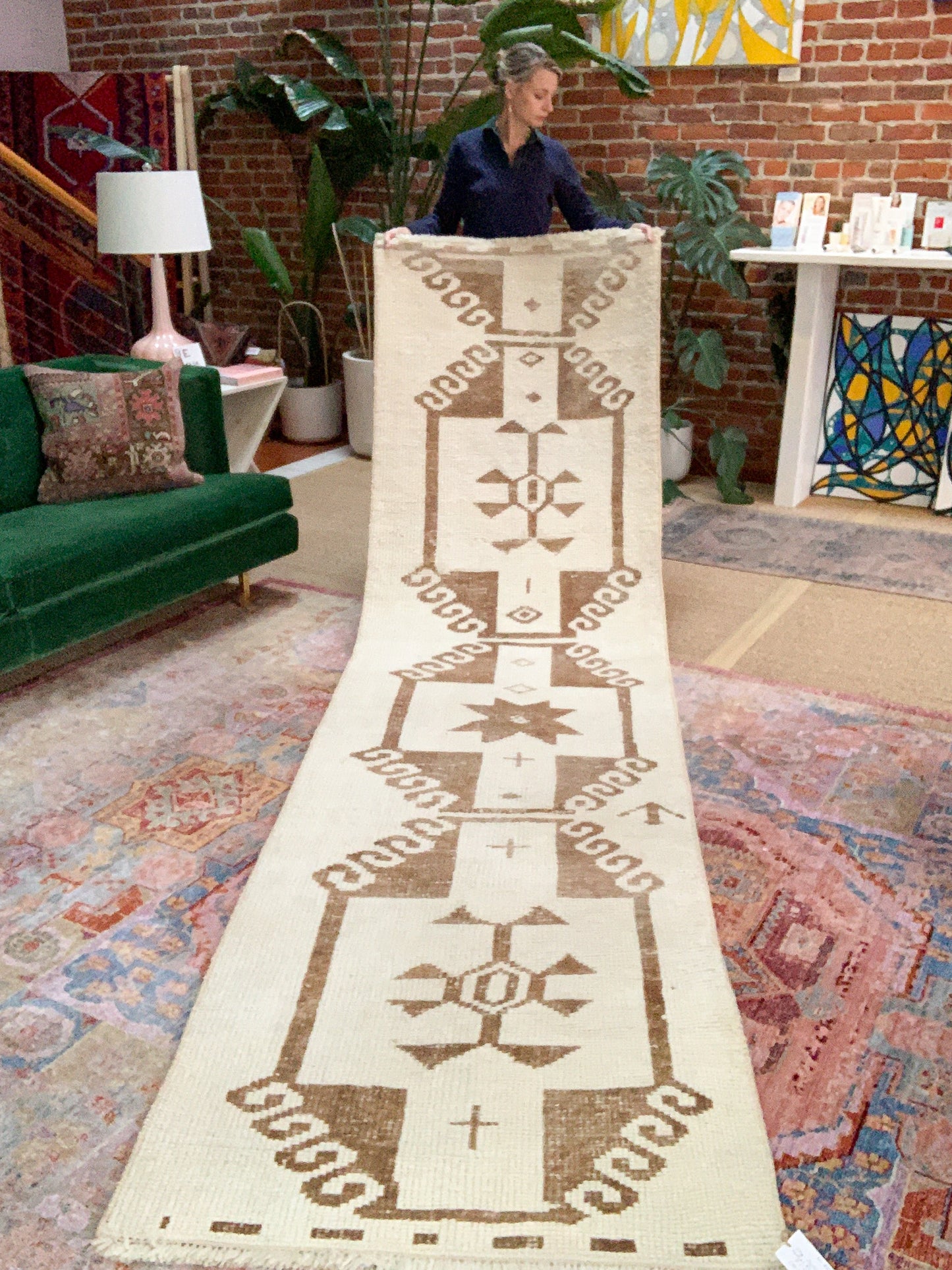 No. R1142- 3.1' x 11.8' Vintage Persian Herki Runner Rug