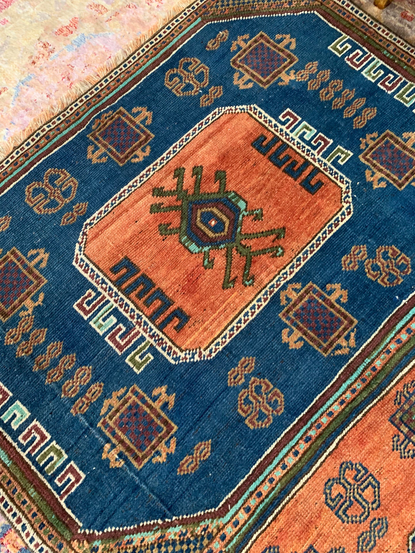 No. A1141- 3.4' x 7.2' Vintage Turkish Taspinar Area Rug