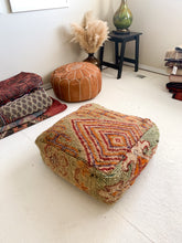 Load image into Gallery viewer, Moroccan Rug Floor Pouf / Pet Bed #345
