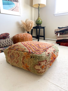 Moroccan Rug Floor Pouf / Pet Bed #345
