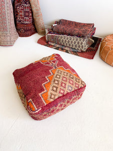 Moroccan Rug Floor Pouf / Pet Bed #347