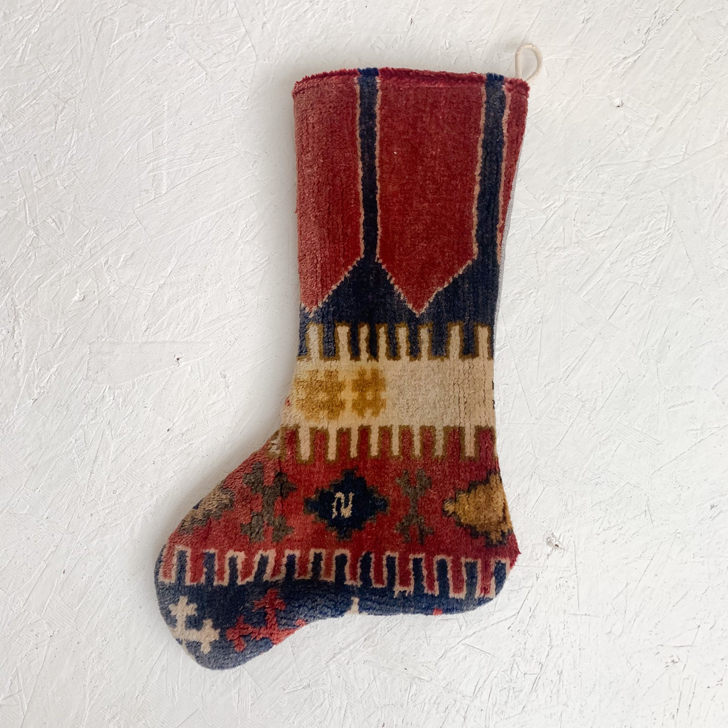 No. S165 - Vintage Turkish Rug Christmas Stocking