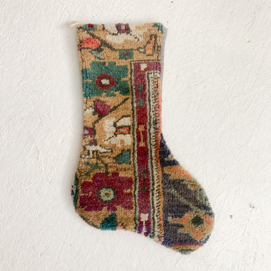 No. S162 - Vintage Turkish Rug Christmas Stocking