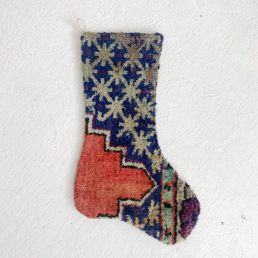 No. S161 - Vintage Turkish Rug Christmas Stocking