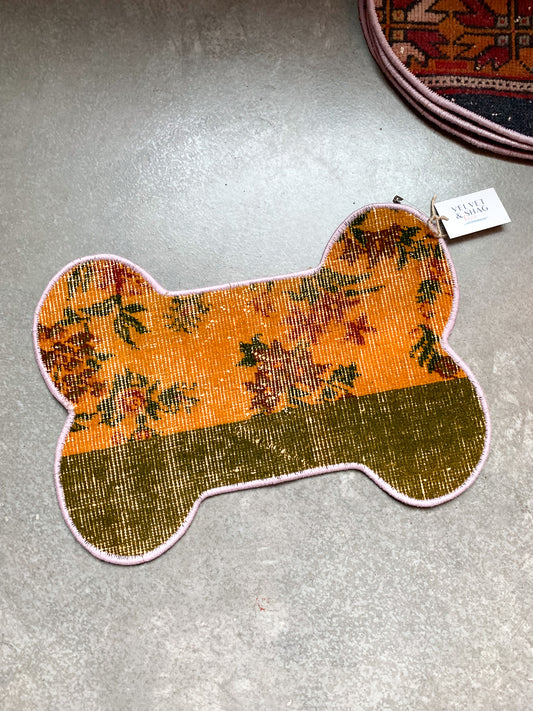 No. DM128 - Vintage Turkish Rug Pet Mat