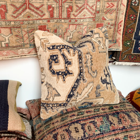 No. P297 - 16" X 16" Turkish Rug Pillow Cover