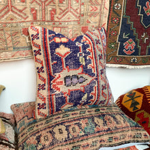 Load image into Gallery viewer, No. P299 - 16&quot; X 16&quot; Turkish Rug Pillow Cover
