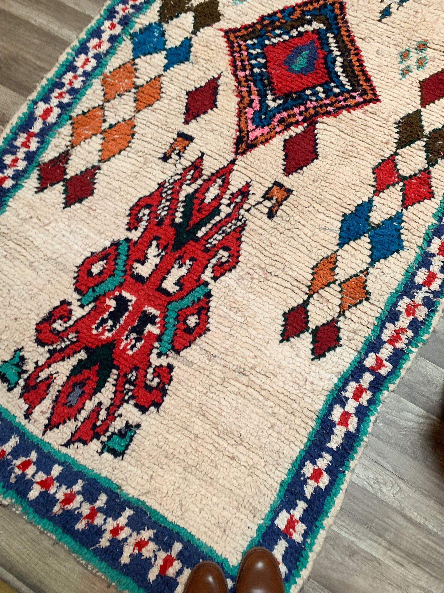 Vintage Moroccan Berber Area Rug No. A1151 - 4' x 7.7'