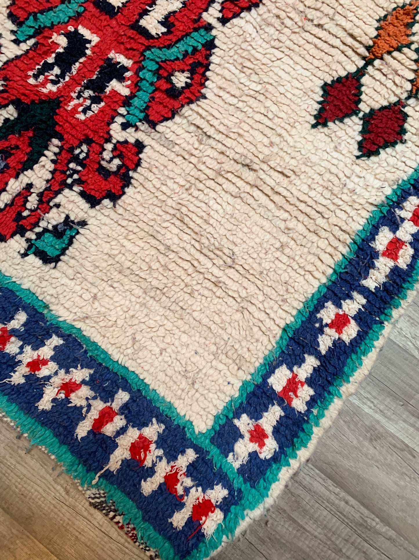 Vintage Moroccan Berber Area Rug No. A1151 - 4' x 7.7'