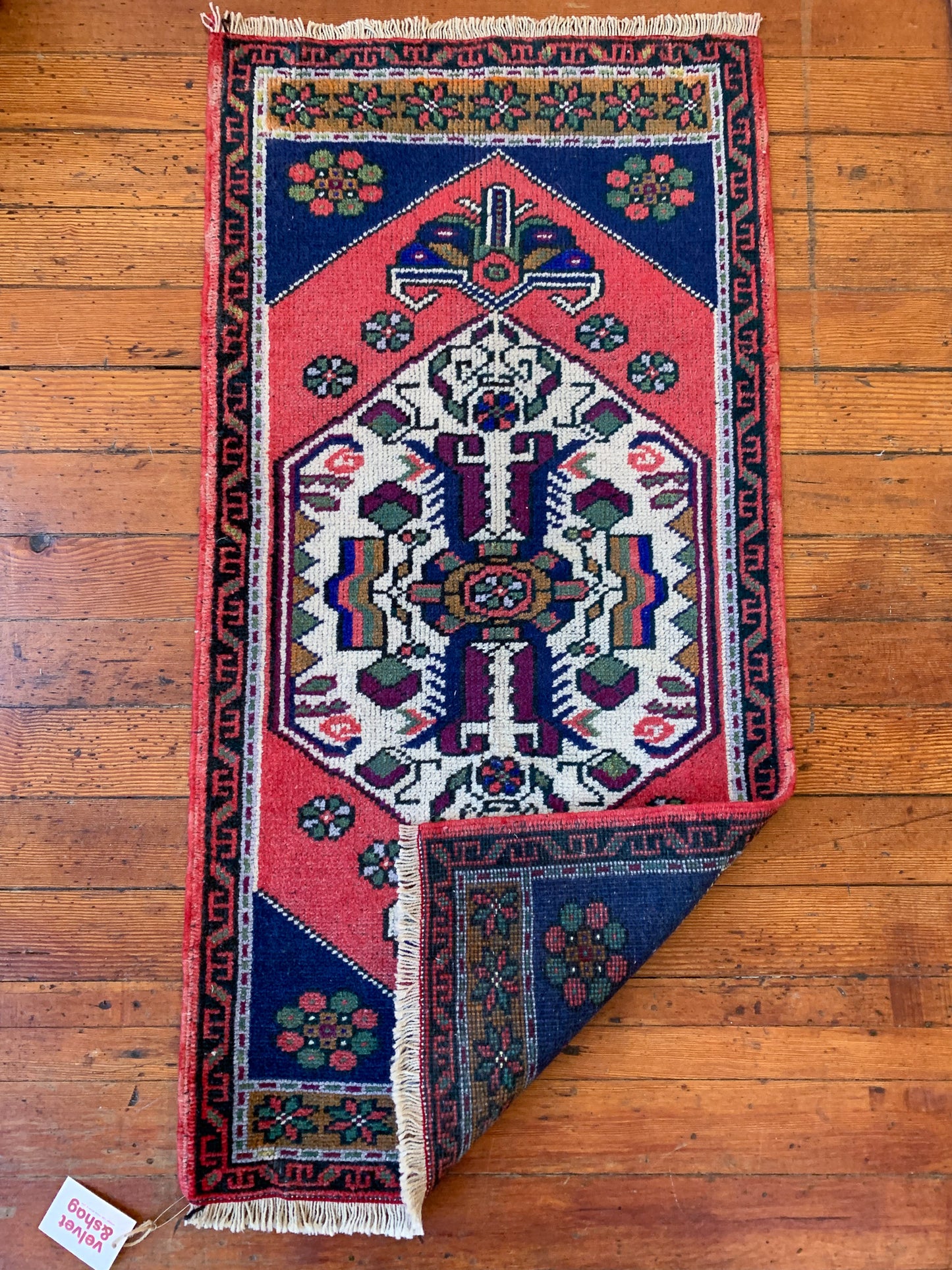 Vintage Turkish Mini Rug 1.9'x4' - No. 636