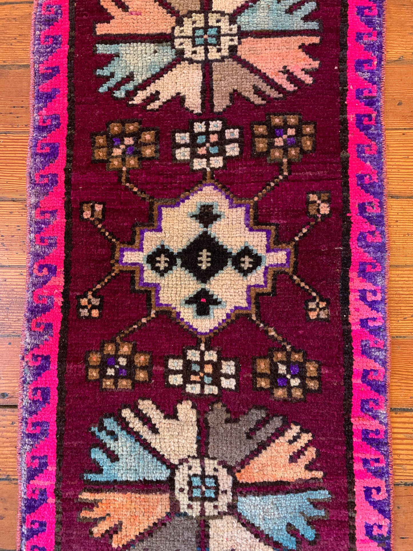 Vintage Turkish Mini Rug 1.5'x2.8' - No. 632