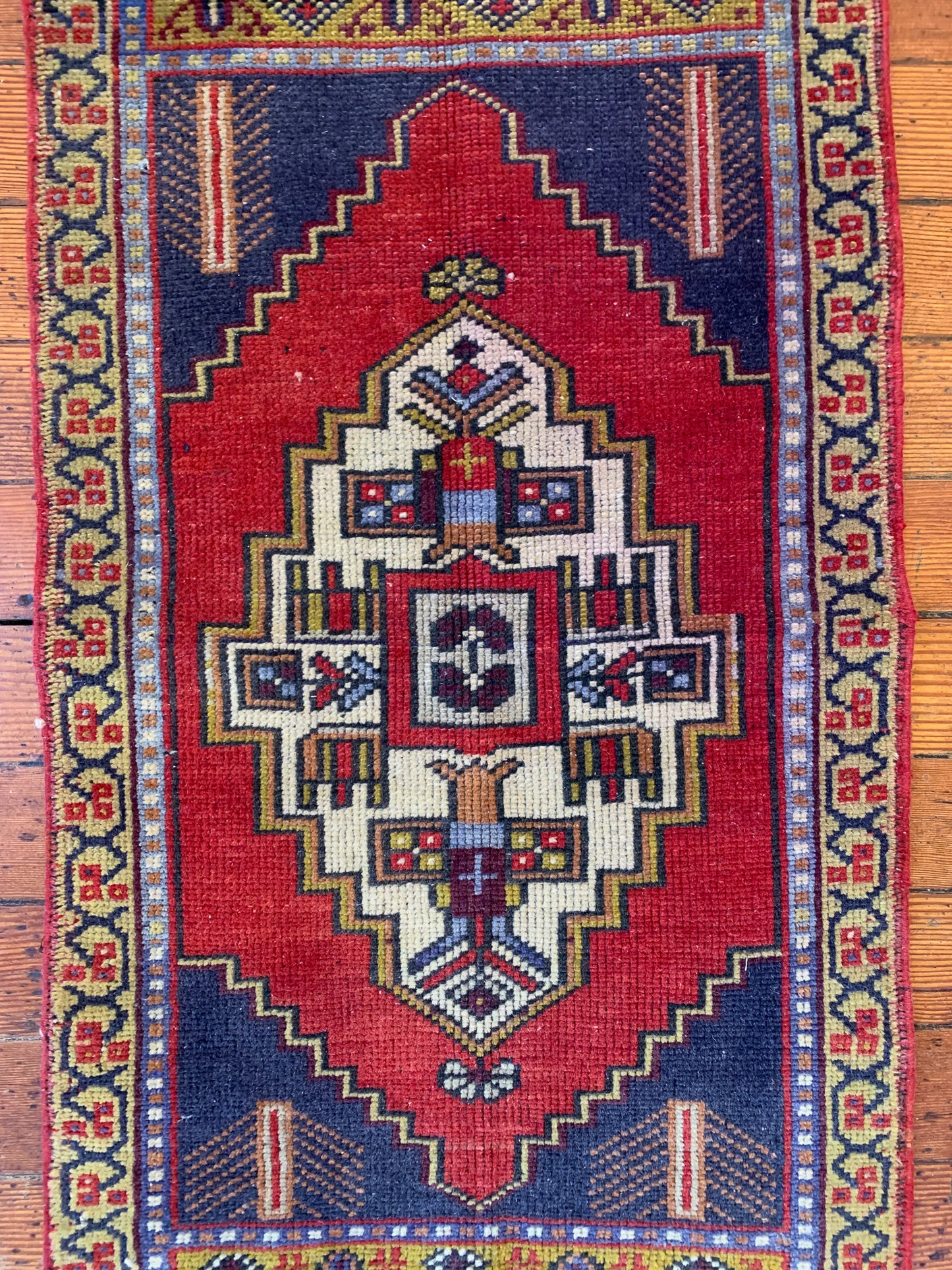 Vintage Turkish Mini Rug 1.8'x3.4'- No. 631