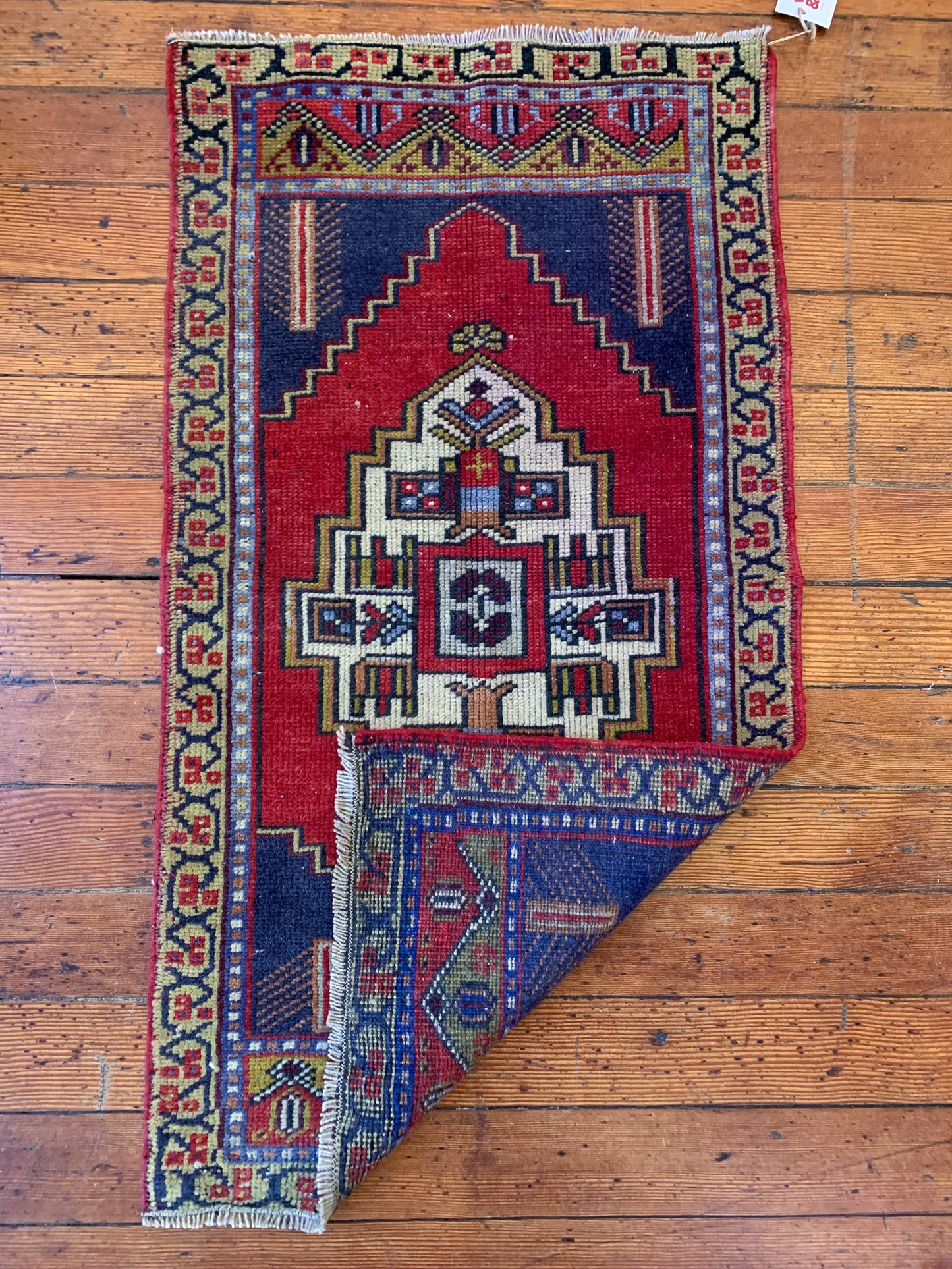 Vintage Turkish Mini Rug 1.8'x3.4'- No. 631