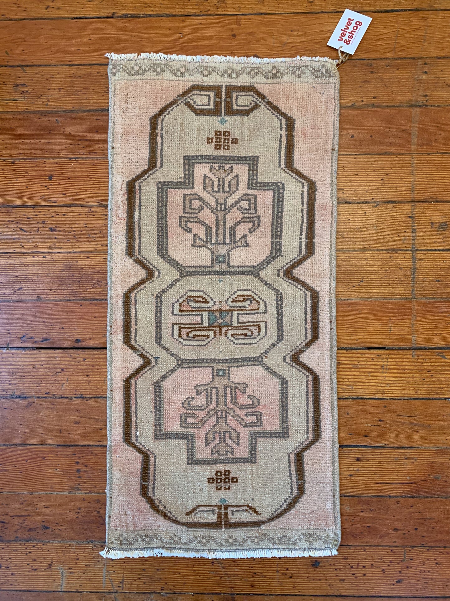 Vintage Turkish Mini Rug 1.4'x3' - No. 637