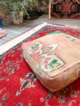 Load image into Gallery viewer, Moroccan Rug Floor Pouf / Pet Bed #352
