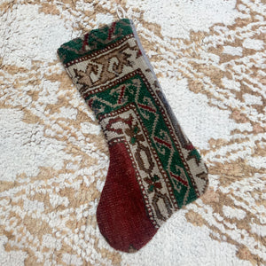 No. S173 - Vintage Turkish Rug Christmas Stocking