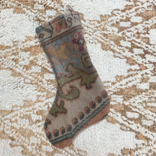 No. S175 - Vintage Turkish Rug Christmas Stocking