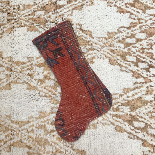 No. S177 - Vintage Turkish Rug Christmas Stocking