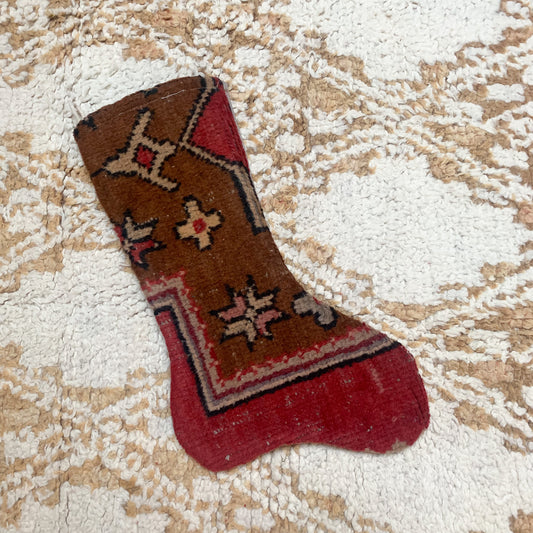 No. S181 - Vintage Turkish Rug Christmas Stocking