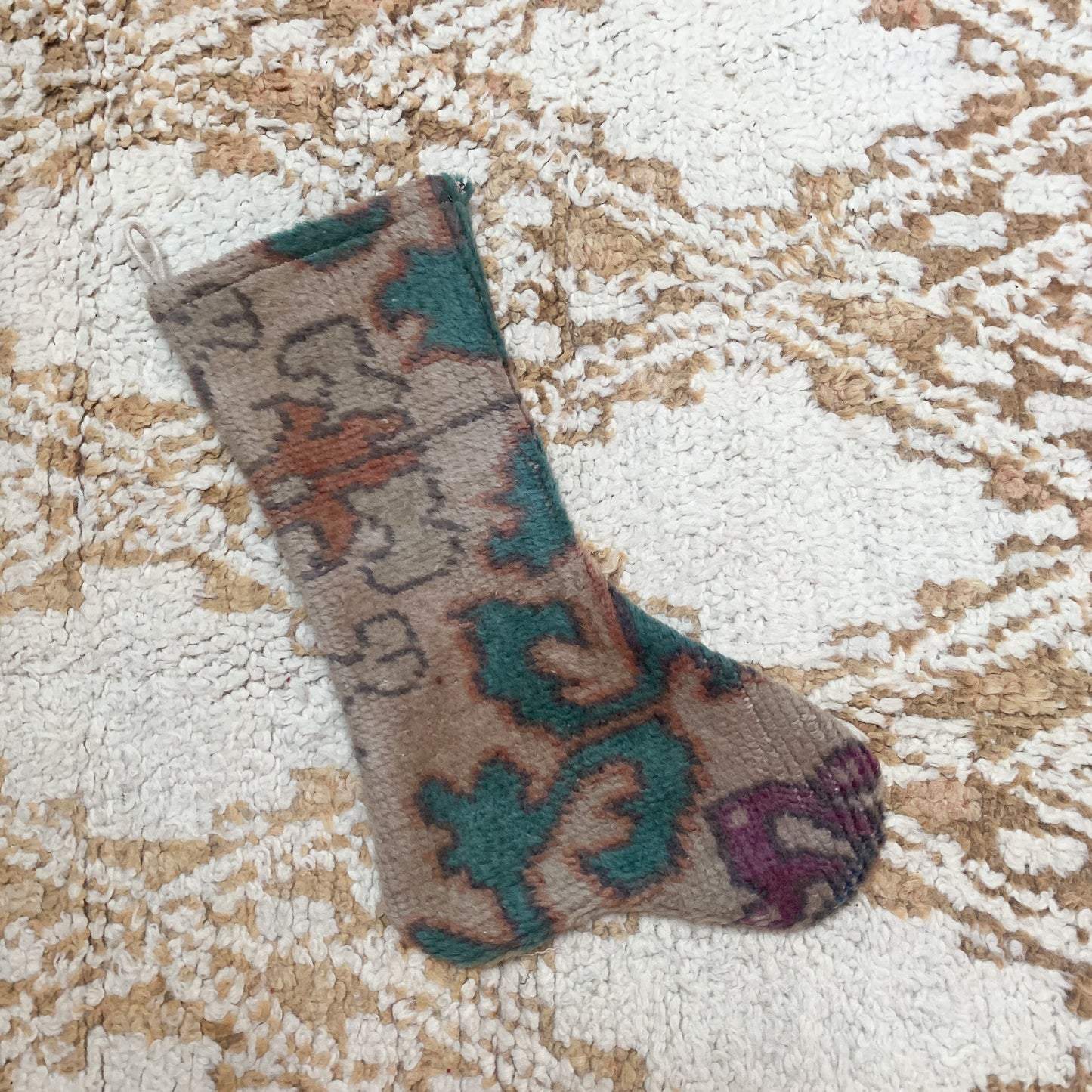 No. S185 - Vintage Turkish Rug Christmas Stocking