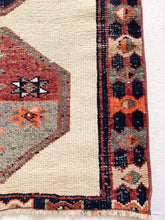 Load image into Gallery viewer, Reserved for Denise - No. R1091 - 3.4&#39; x 10.3&#39; Vintage Turkish Runner Rug
