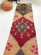 Load image into Gallery viewer, No. R1093 - 2.8&#39; x 12.8&#39; Vintage Turkish Runner Rug
