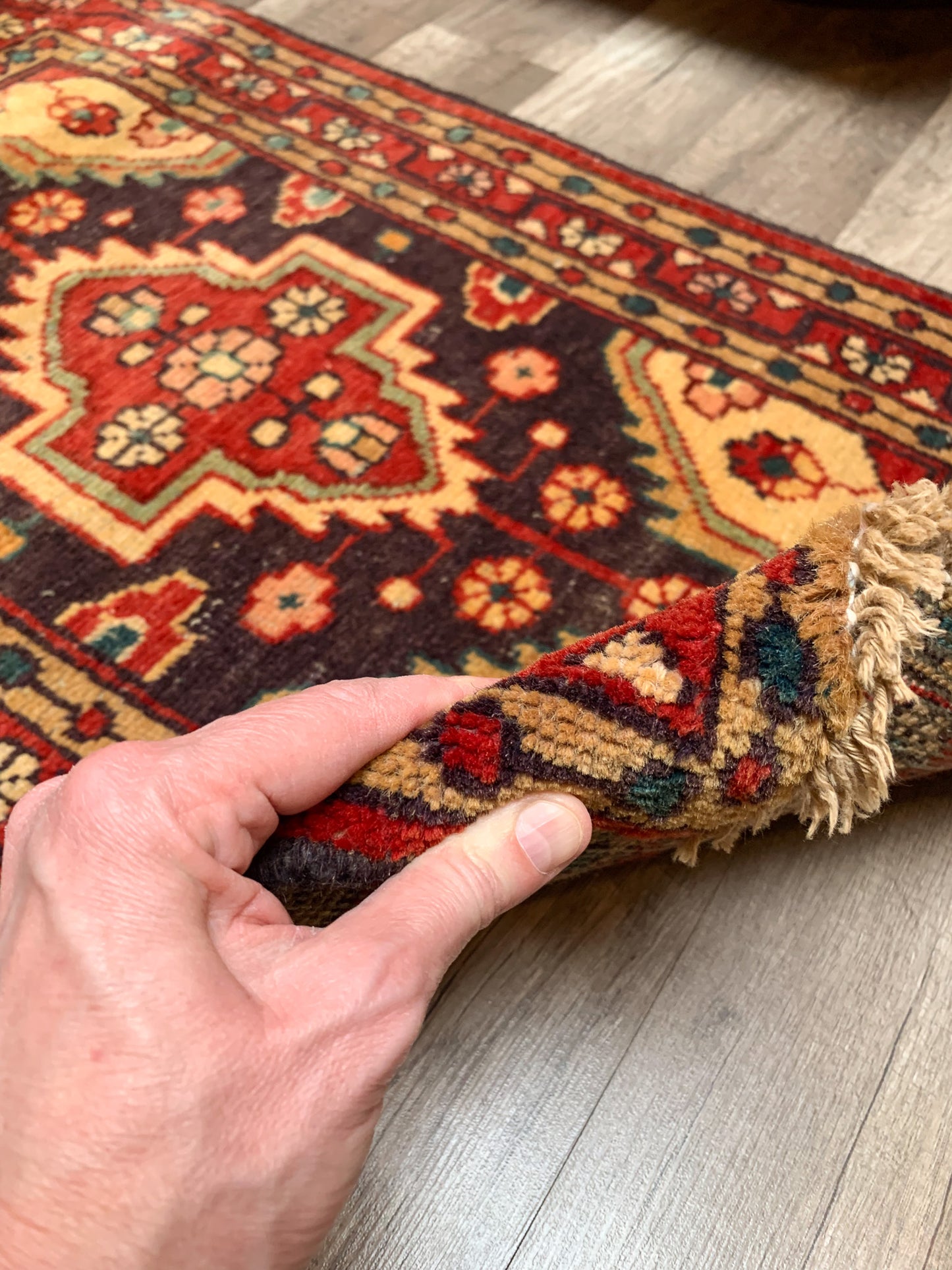 Vintage Persian Mini Rug 1.7'x2.6' - No. 640