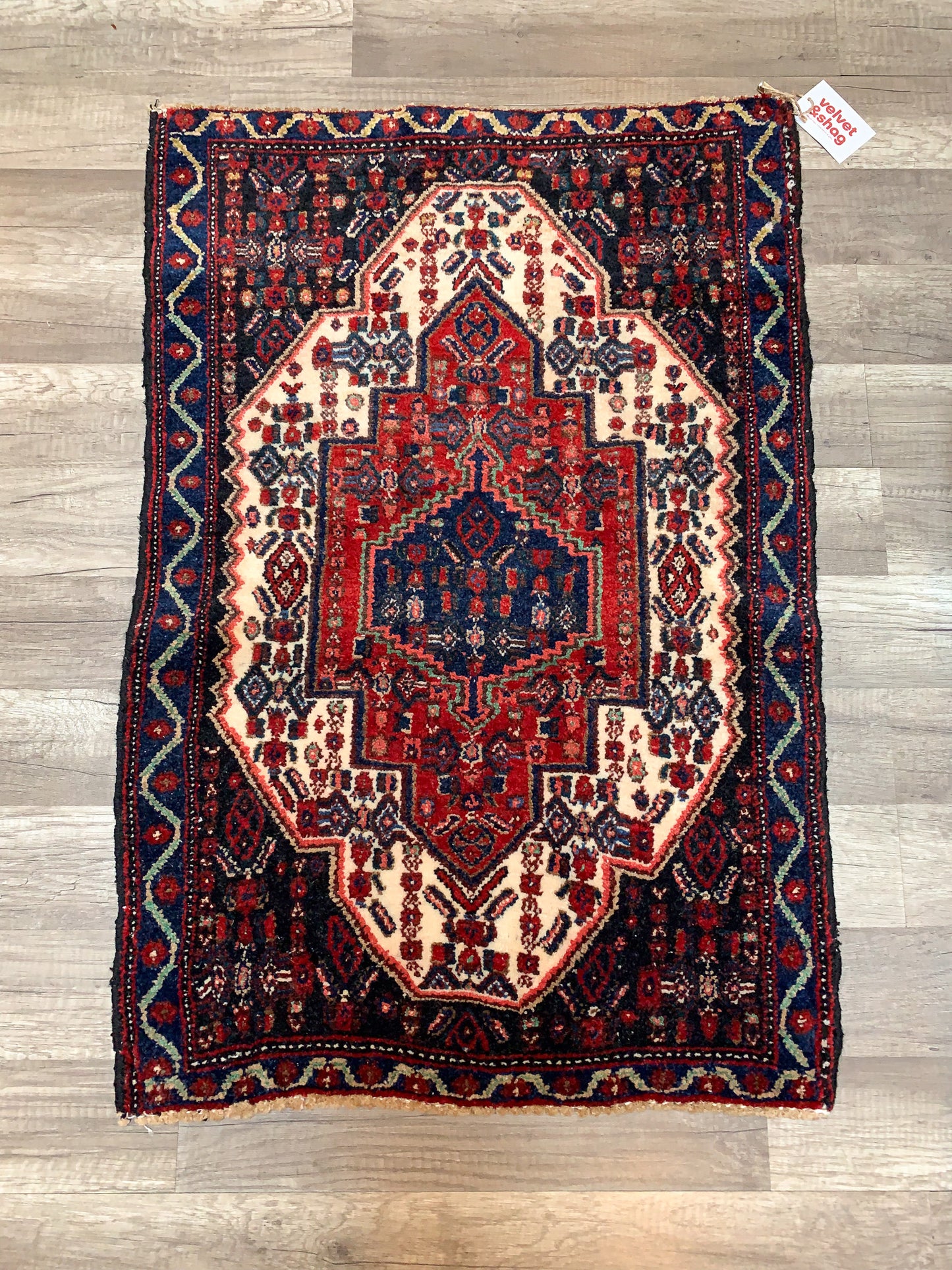 Vintage Persian Mini Rug 2.1'x3.1' - No. 641