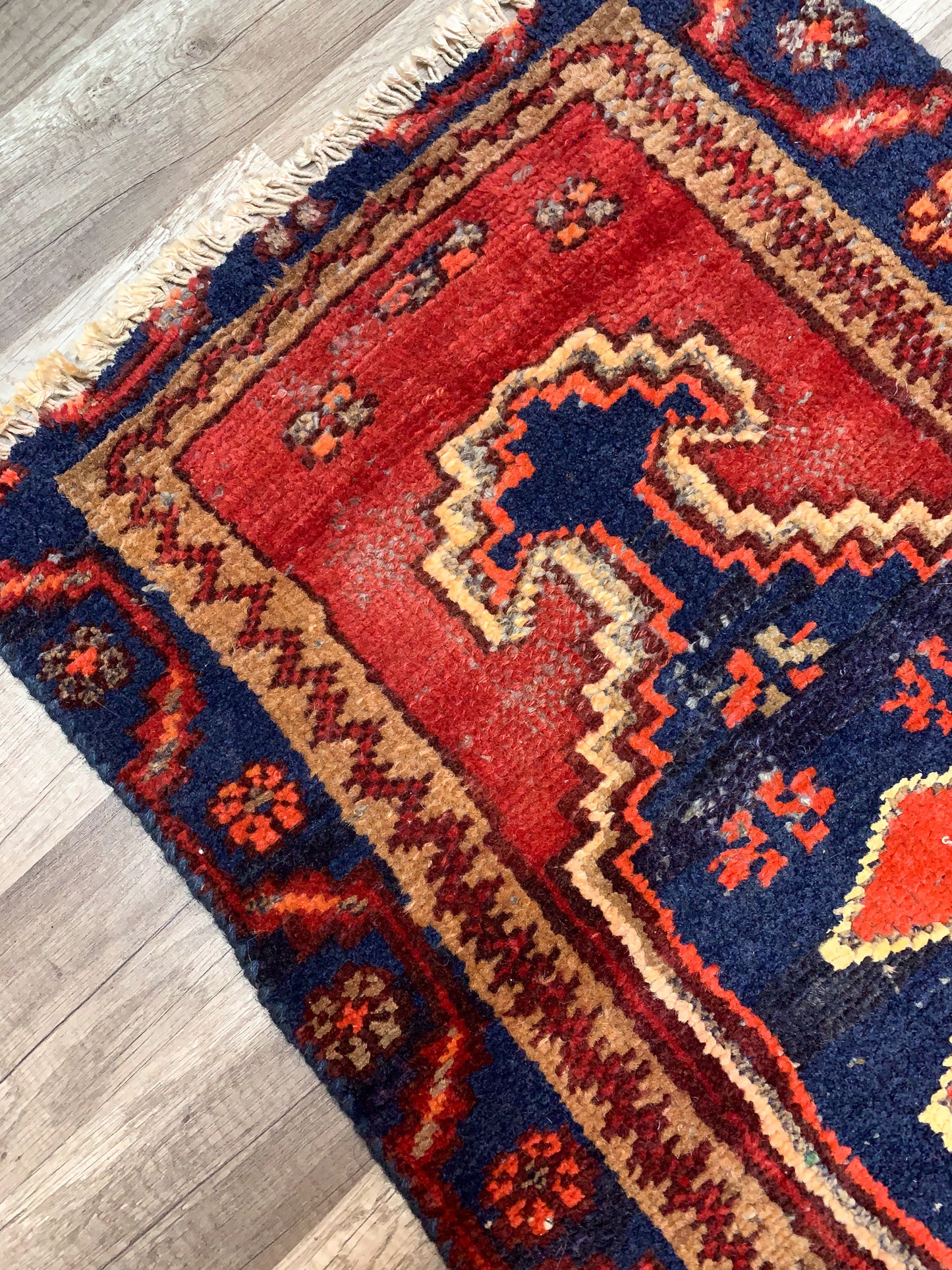 Vintage Persian Mini Rug 1.9'x4.1' - No. 642