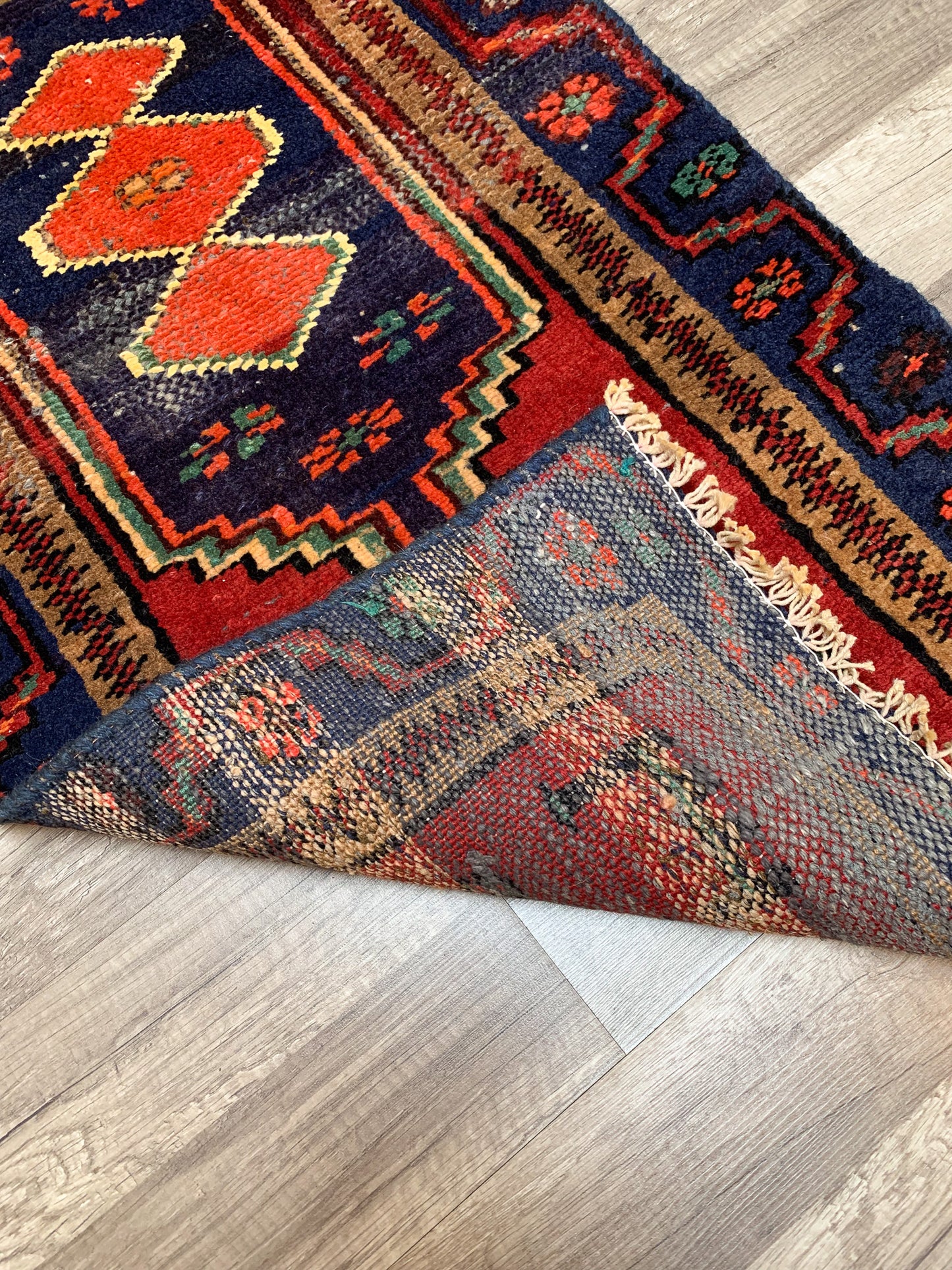 Vintage Persian Mini Rug 1.9'x4.1' - No. 642