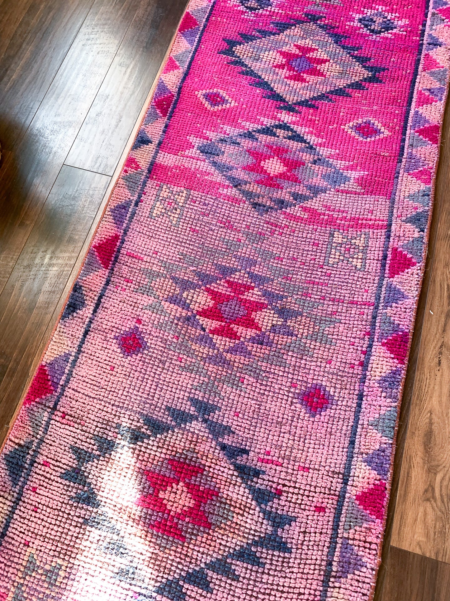 Reserved for Melissa - R1098 - 2.6' x 11.8' Vintage Turkish Herki Runner Rug