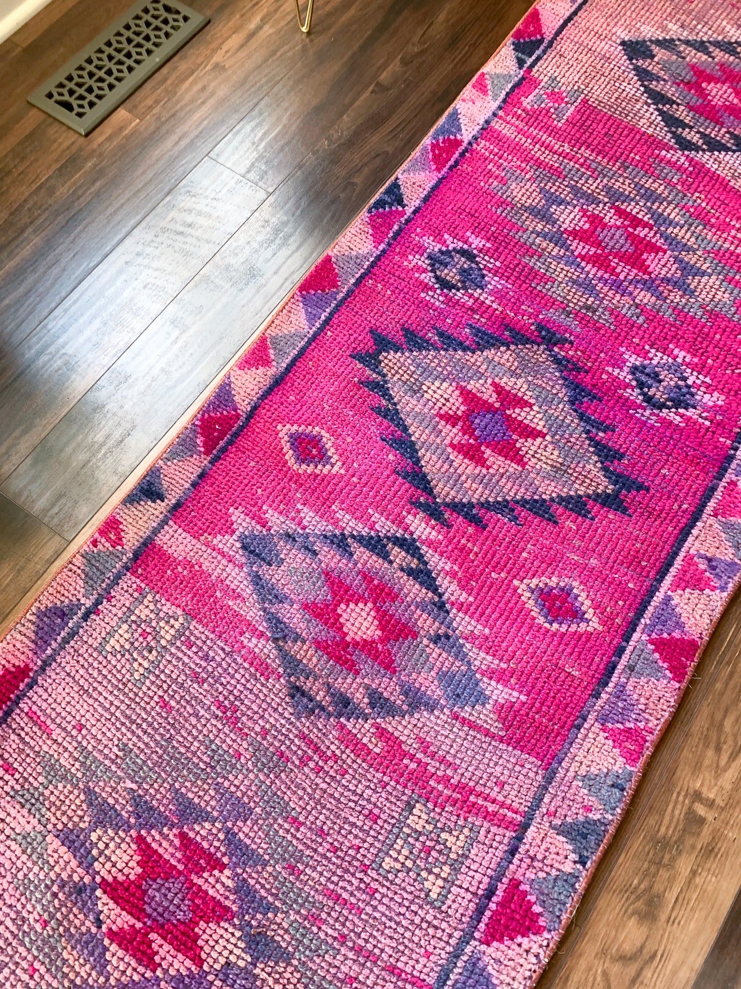 Reserved for Melissa - R1098 - 2.6' x 11.8' Vintage Turkish Herki Runner Rug