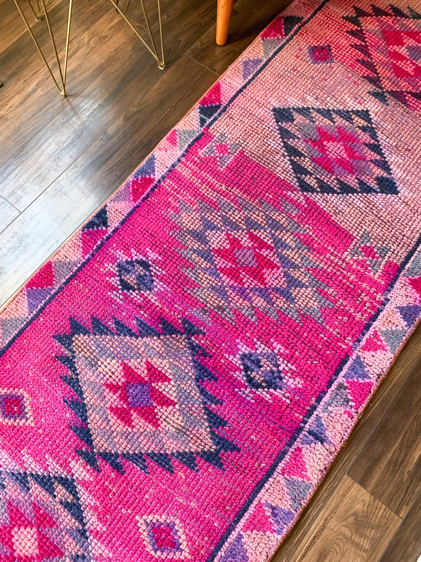 Reserved for Melissa - R1098 - 2.6' x 11.8' Vintage Turkish Herki Runner Rug