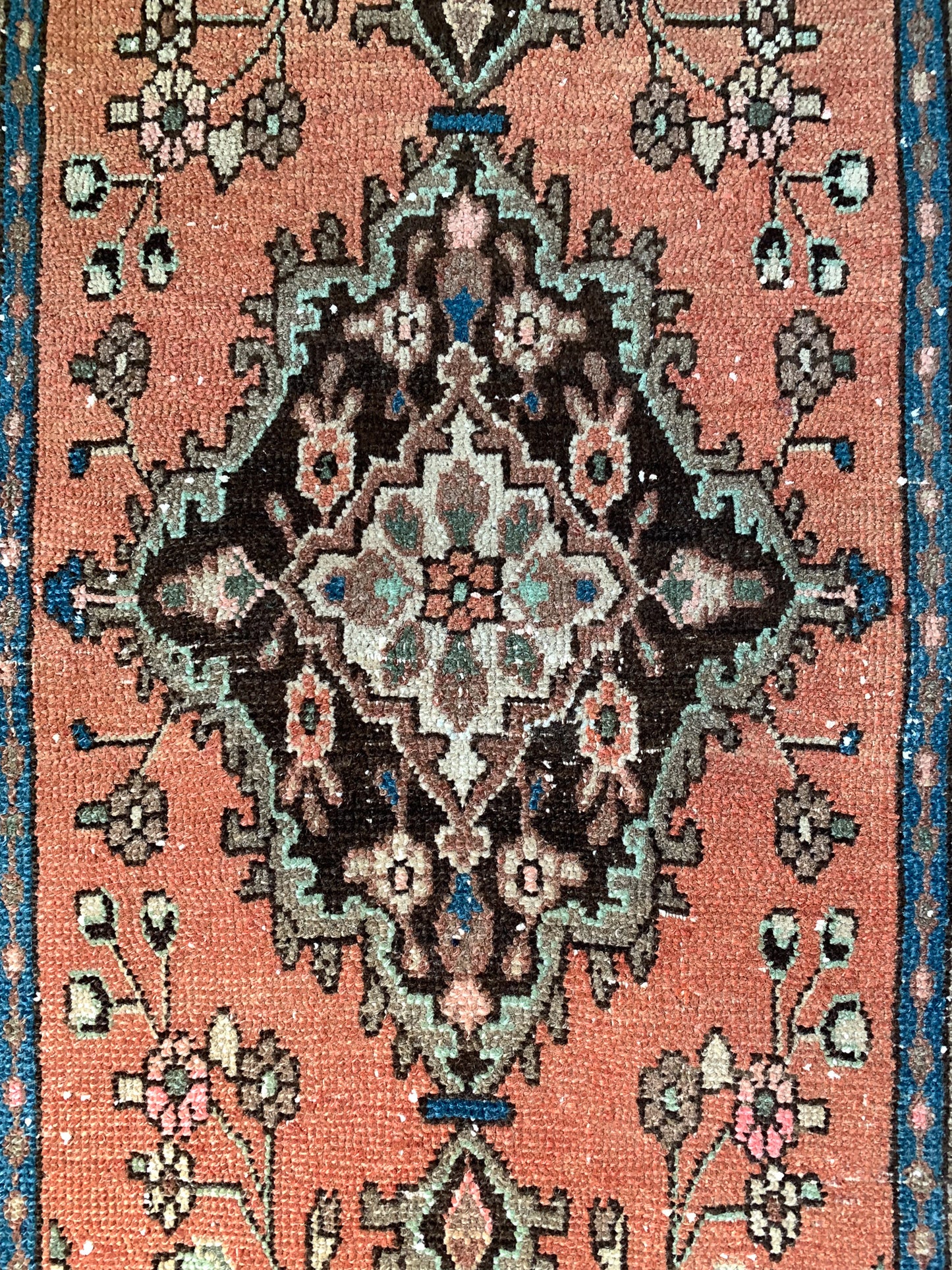 Reserved for Trisha - No. R1099 - 2.6' x 9.6' Vintage Persian Tabriz Runner Rug