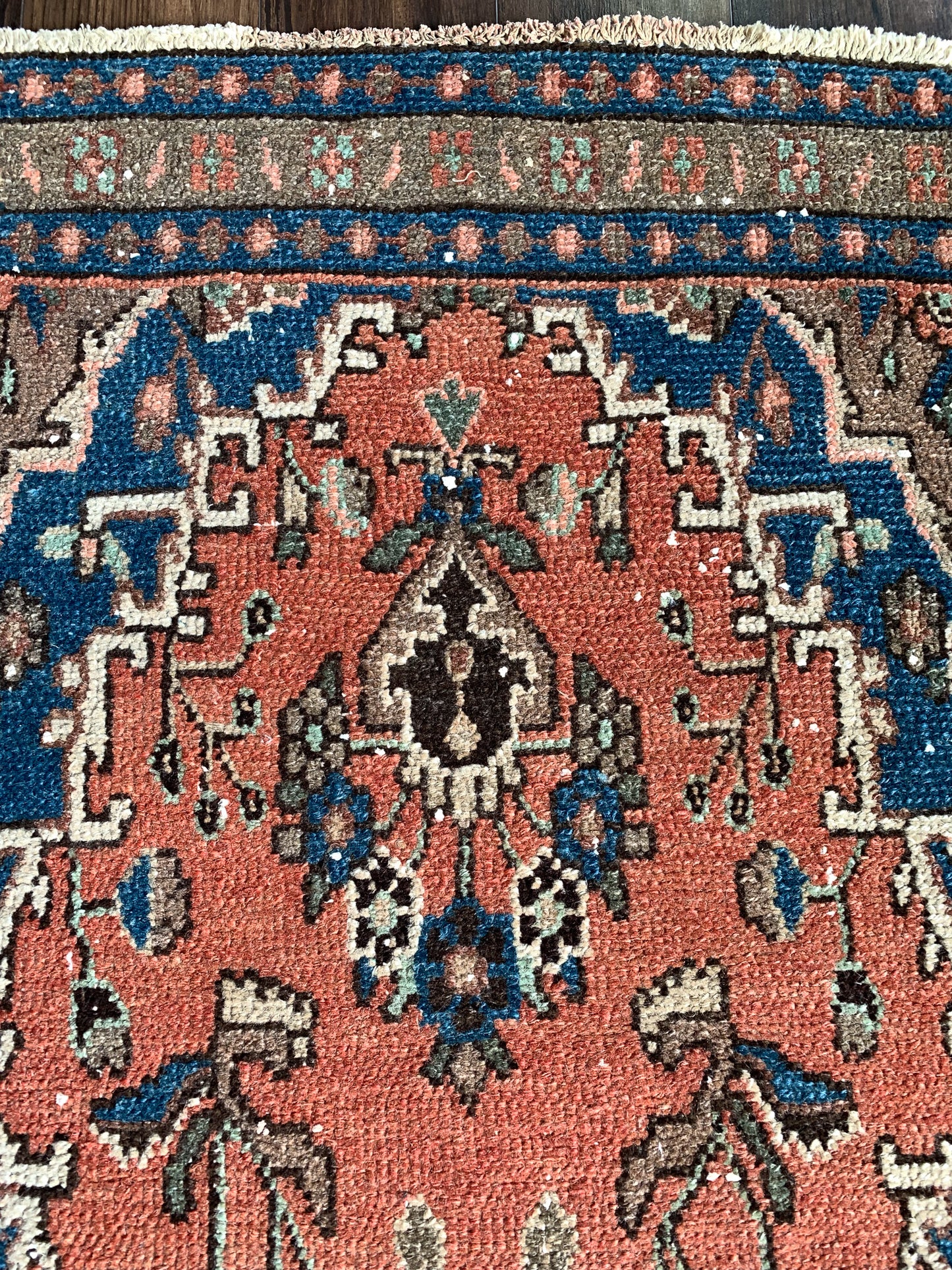 Reserved for Trisha - No. R1099 - 2.6' x 9.6' Vintage Persian Tabriz Runner Rug