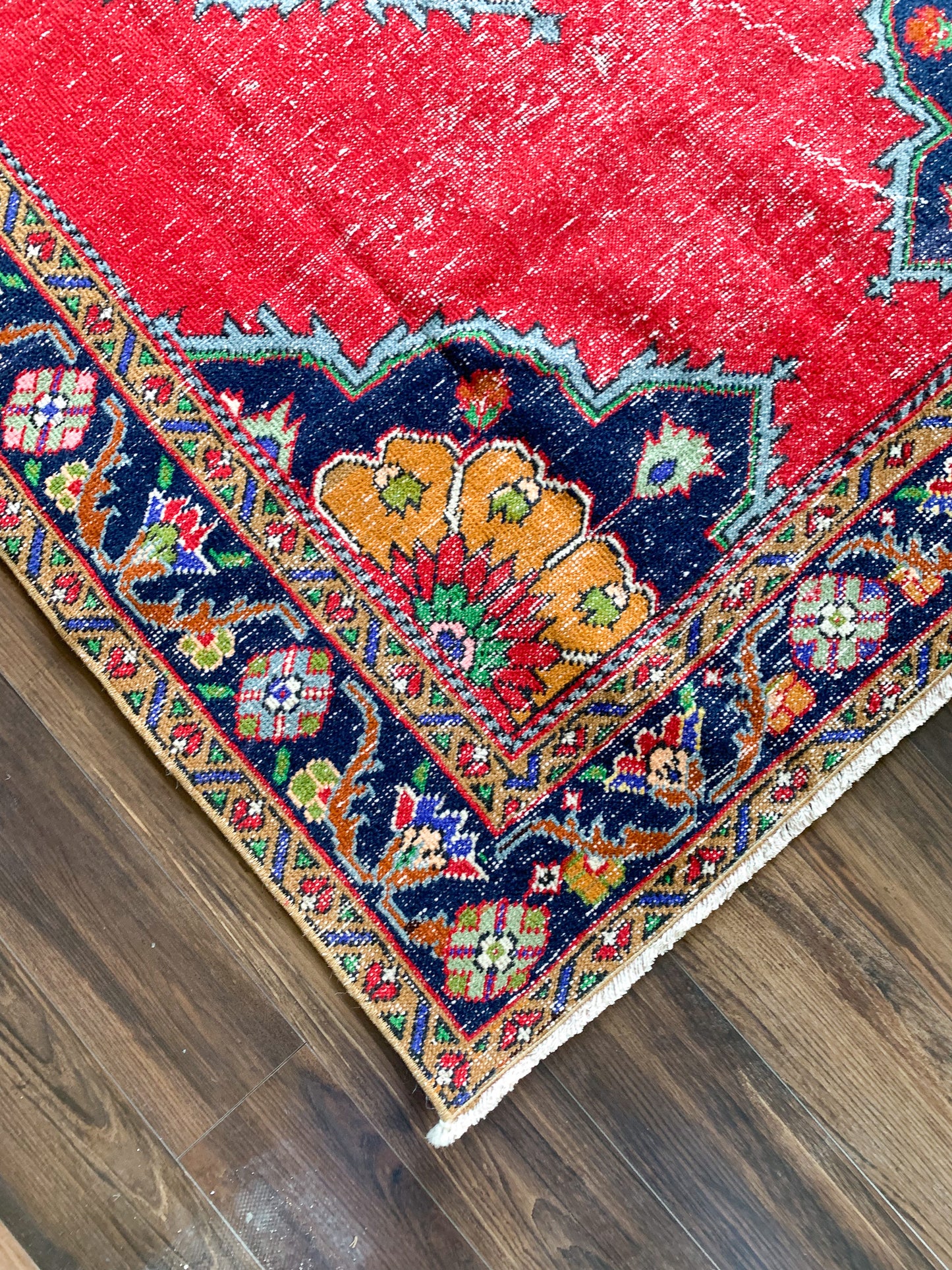 Reserved for Kathy - A1100 - 4.6' x 10.7' Vintage Turkish Area Rug