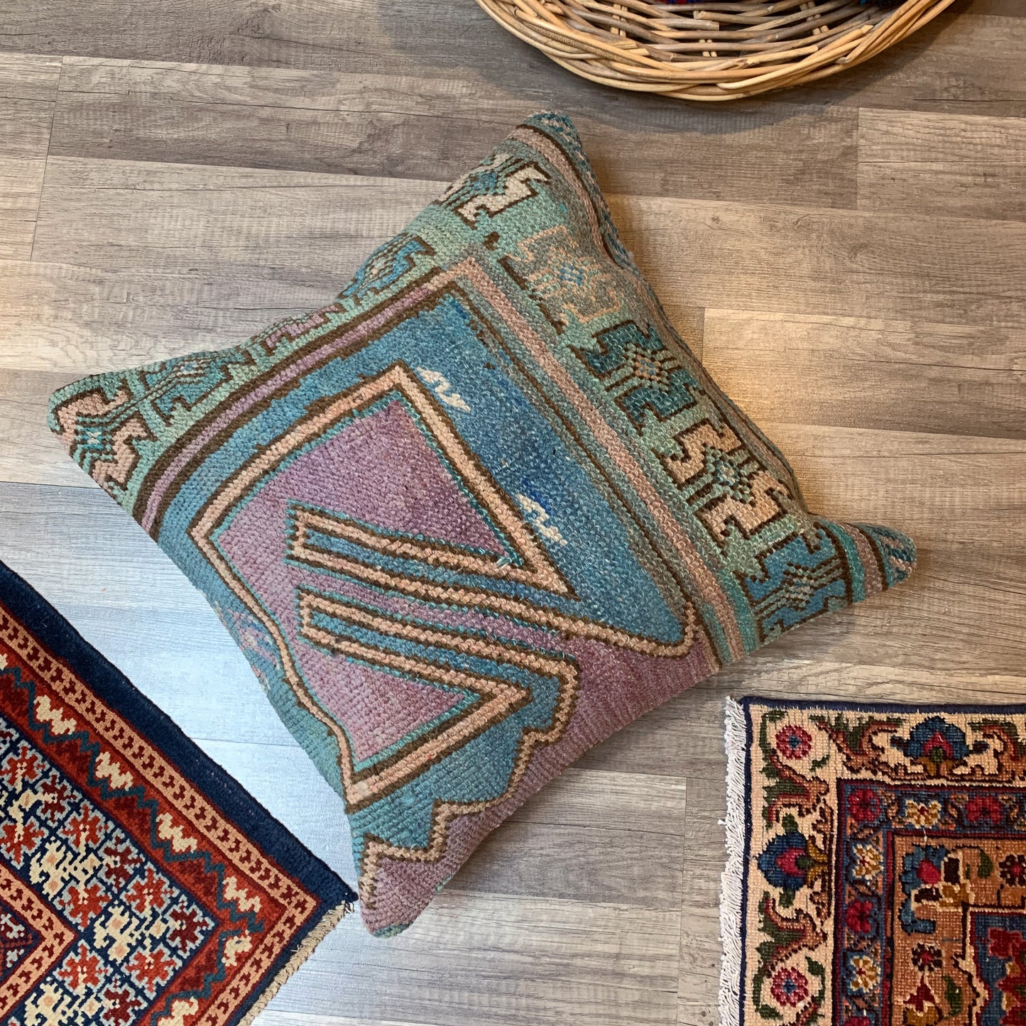 No. P367- 20" X 20" Turkish Rug Pillow Cover