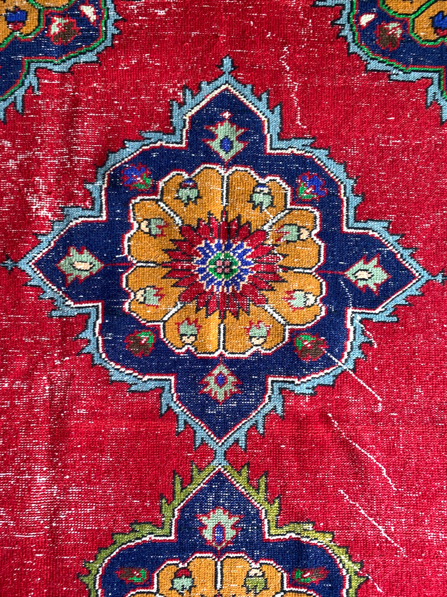 Reserved for Kathy - A1100 - 4.6' x 10.7' Vintage Turkish Area Rug