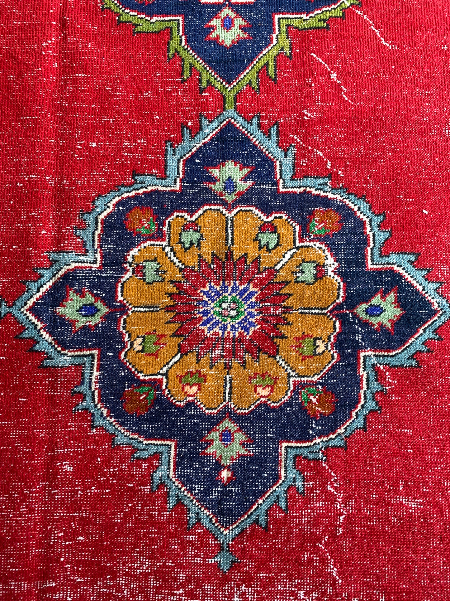 Reserved for Kathy - A1100 - 4.6' x 10.7' Vintage Turkish Area Rug