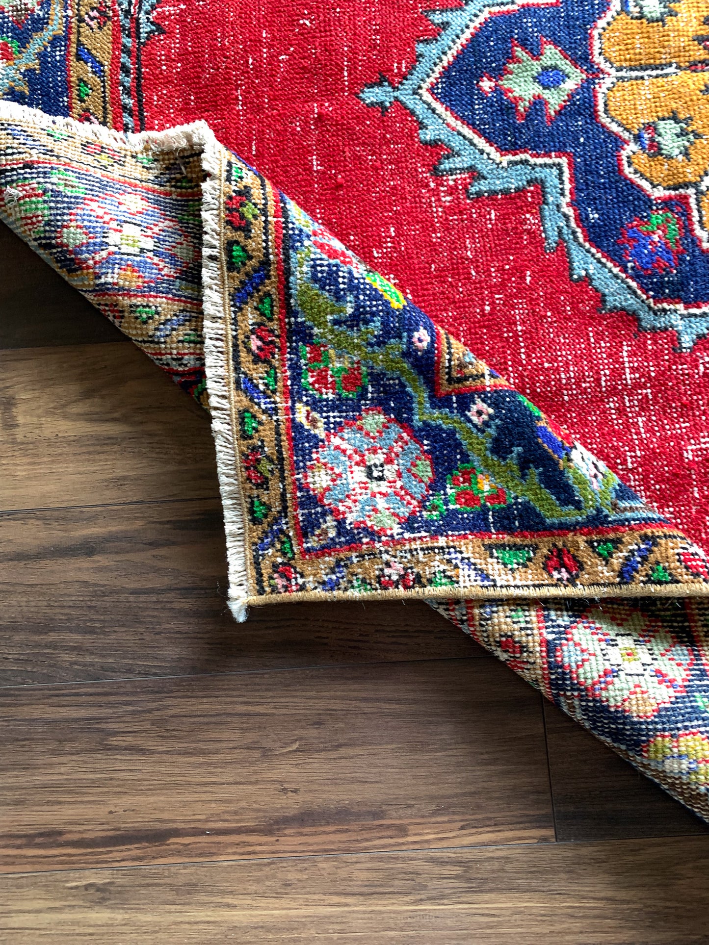 Reserved for Kathy - A1100 - 4.6' x 10.7' Vintage Turkish Area Rug