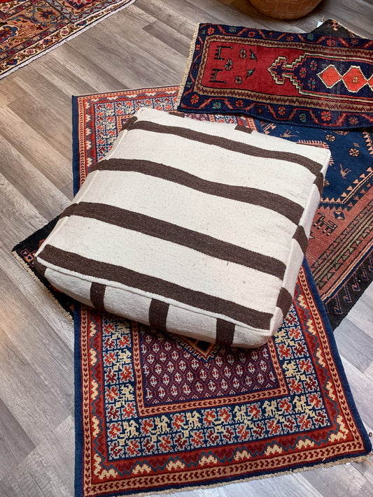 Moroccan Rug Floor Pouf / Pet Bed #329