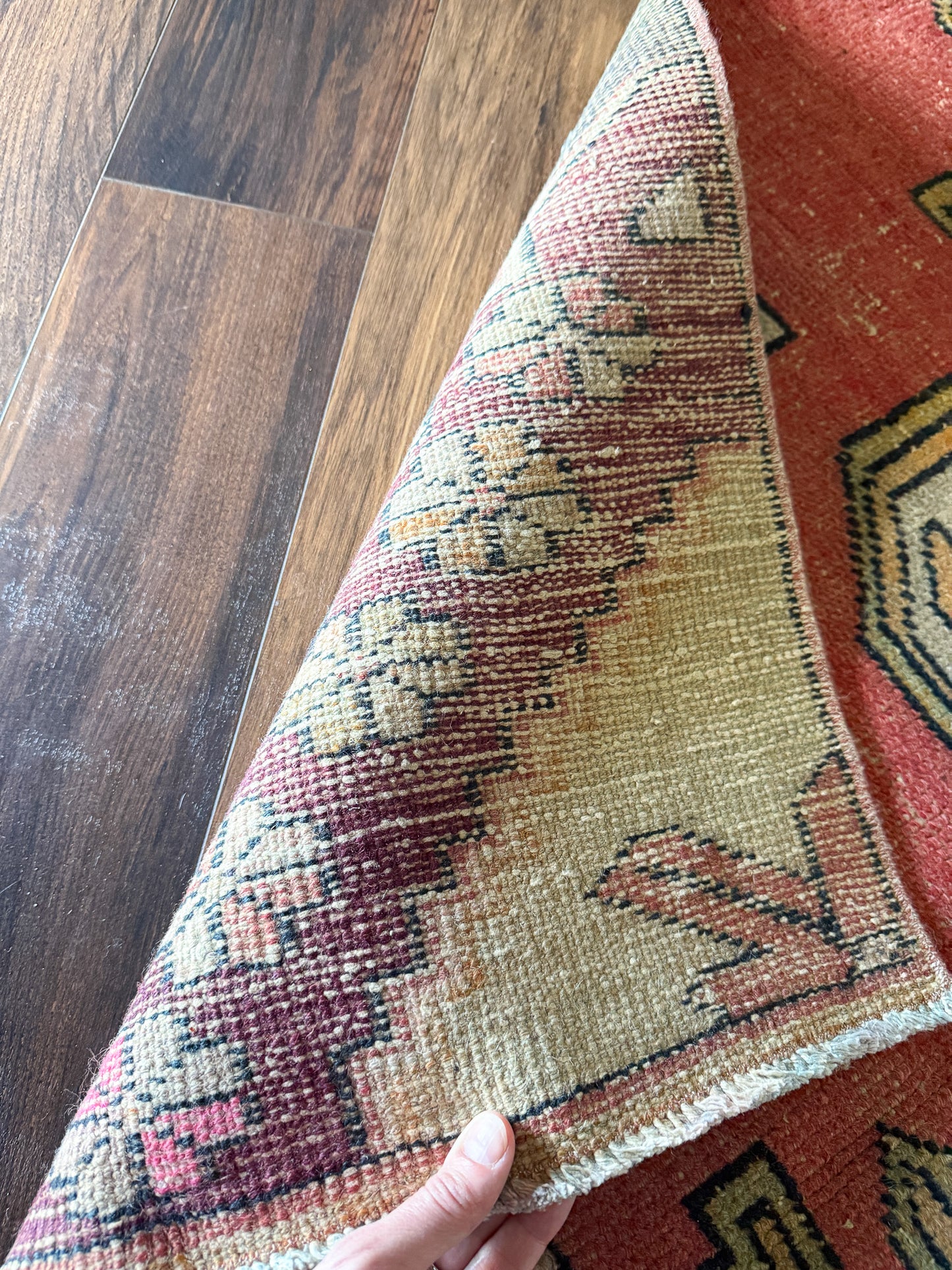 Vintage Turkish Area Rug No. A1226 - 3.7'x6.9'