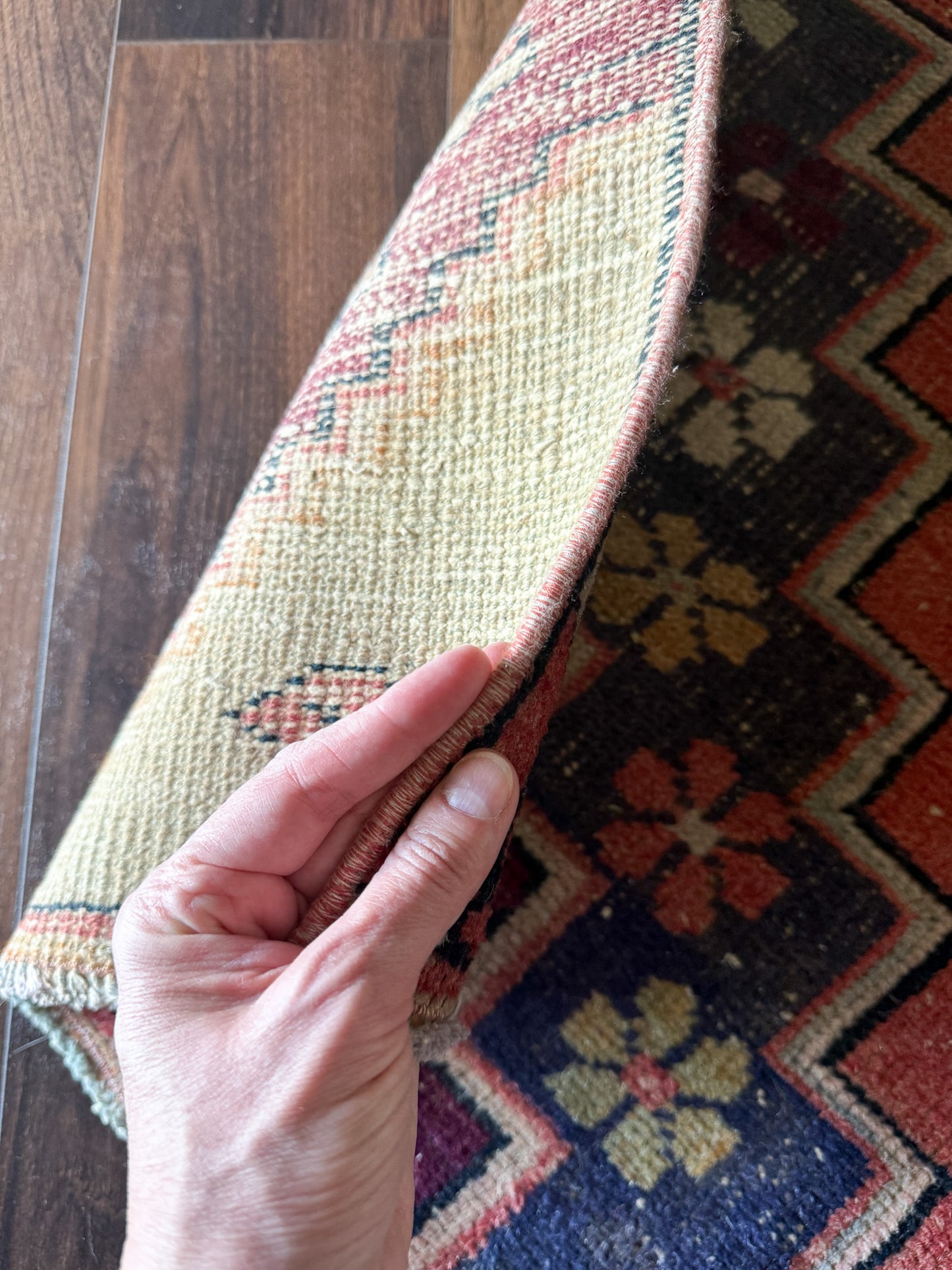 Vintage Turkish Area Rug No. A1226 - 3.7'x6.9'