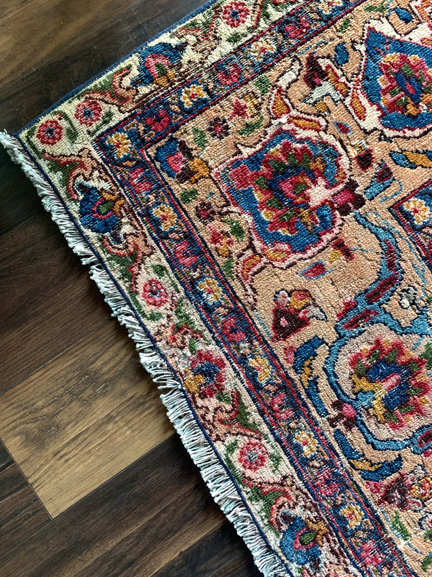 No. O1101 - 7.6' x 11.5' Vintage Persian Kerman Oversized Area Rug