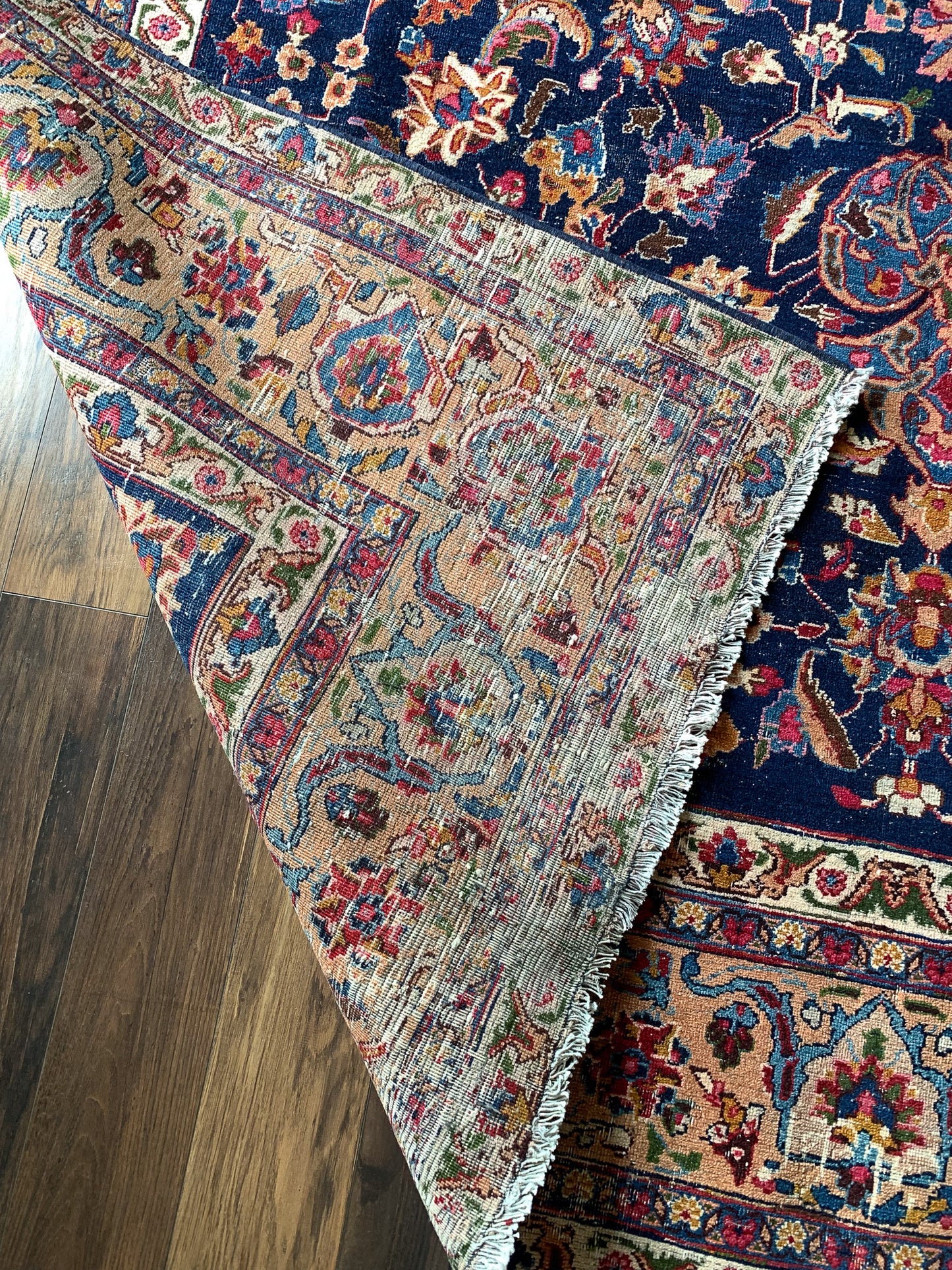 No. O1101 - 7.6' x 11.5' Vintage Persian Kerman Oversized Area Rug