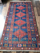 Load image into Gallery viewer, A1102 - 4.5&#39; x 8.7&#39; Antique Persian Kazak Area Rug

