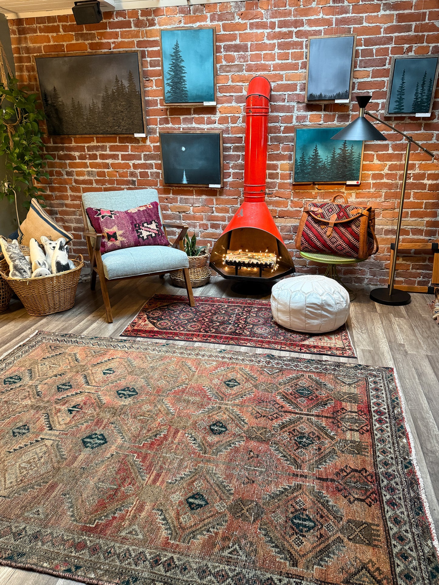 Vintage Turkish Area Rug No. A1230 - 5.2'x7.7'