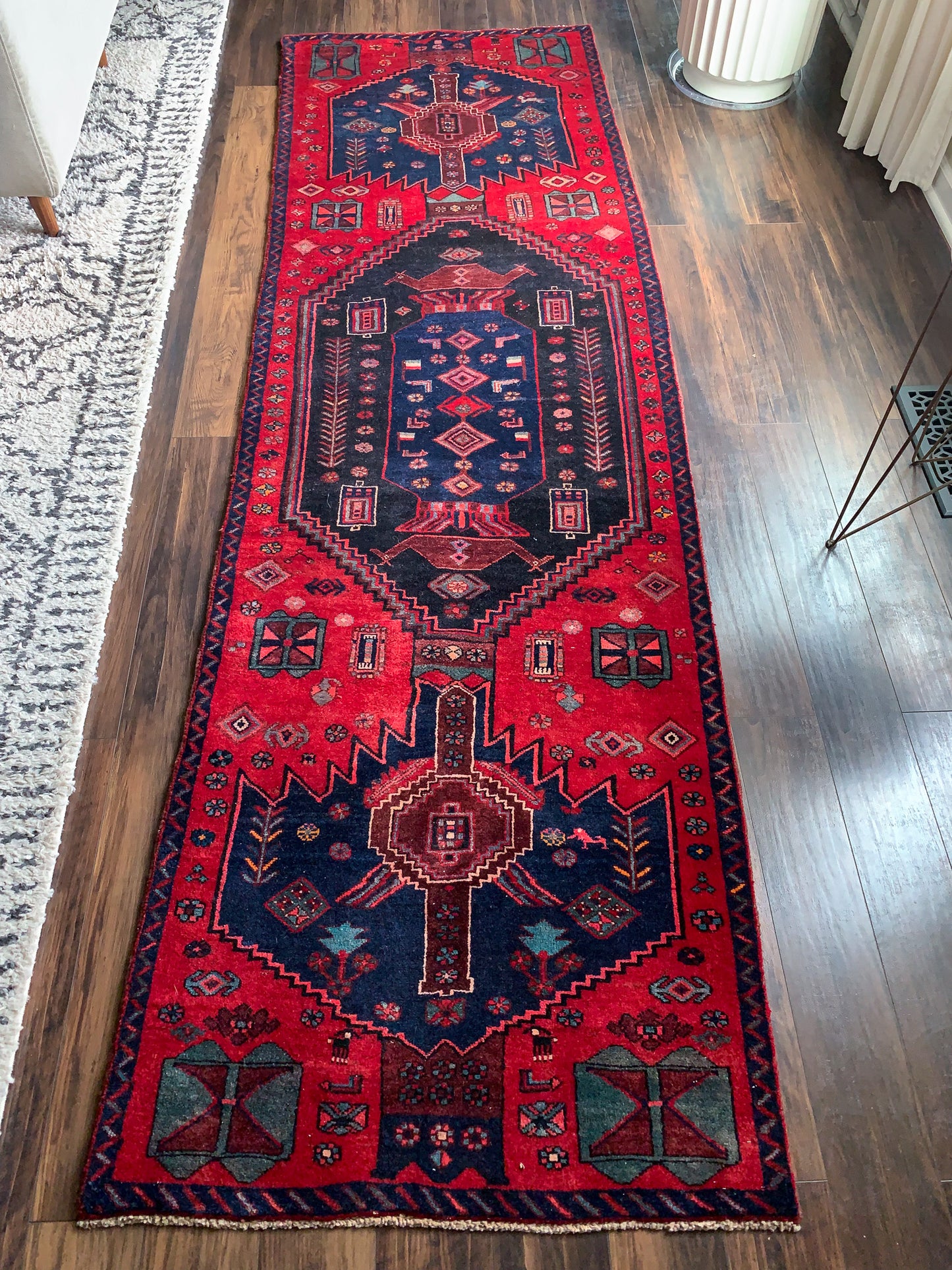 Vintage Persian Runner Rug No. R1157 - 3' x 9.6'