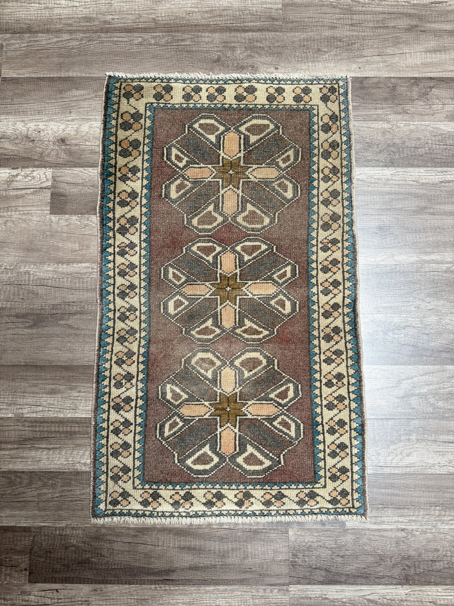 Vintage Turkish Mini Rug 1.8’x3' - No. 736