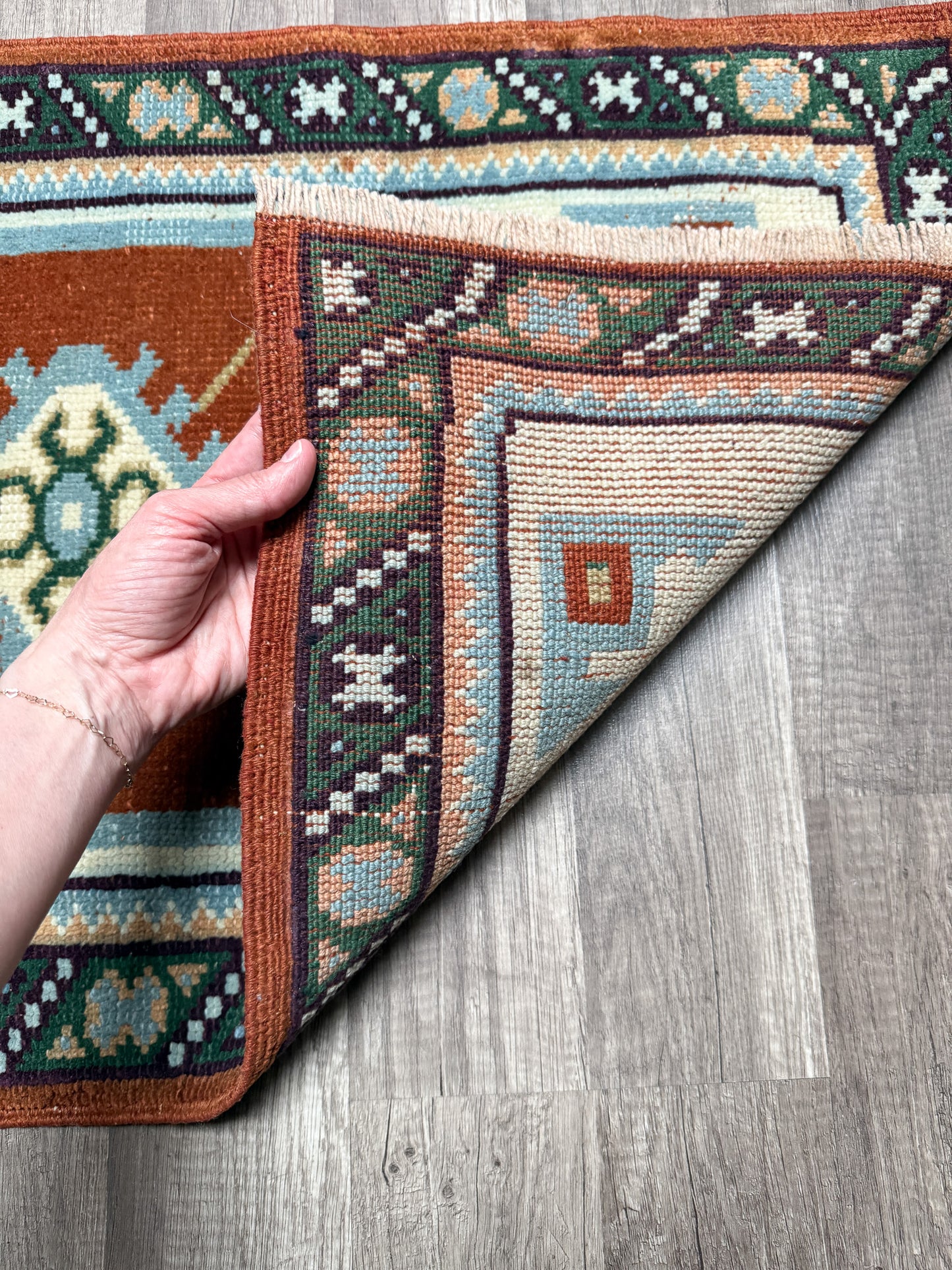 Vintage Turkish Runner Rug No. R1232 - 1.8’x6.1’
